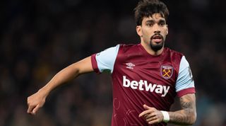 LONDON, ENGLAND - DECEMBER 07: Lucas Paqueta of West Ham United during the Premier League match between Tottenham Hotspur and West Ham United at Tottenham Hotspur Stadium on December 07, 2023 in London, England. (Photo by Visionhaus/Getty Images)