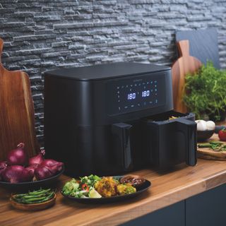 air fryer on kitchen worktop