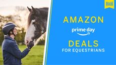 Horse & Hound Amazon Prime Day deals graphic with horse and rider