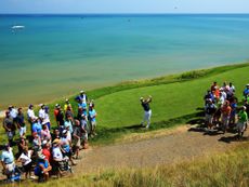 Some of the sights of a stormy second day at Whistling Straits