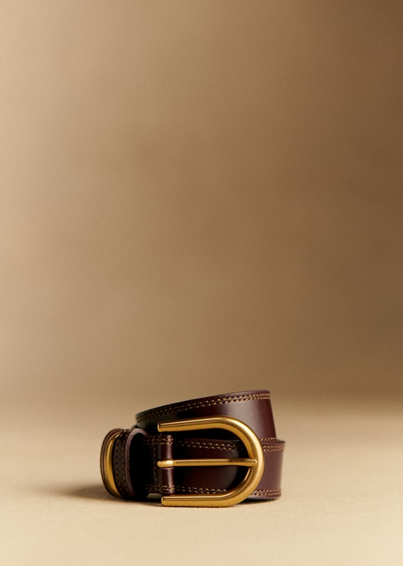 Taylor Belt - Iced Chocolate - Bovine Leather - S&amp;eacute;zane