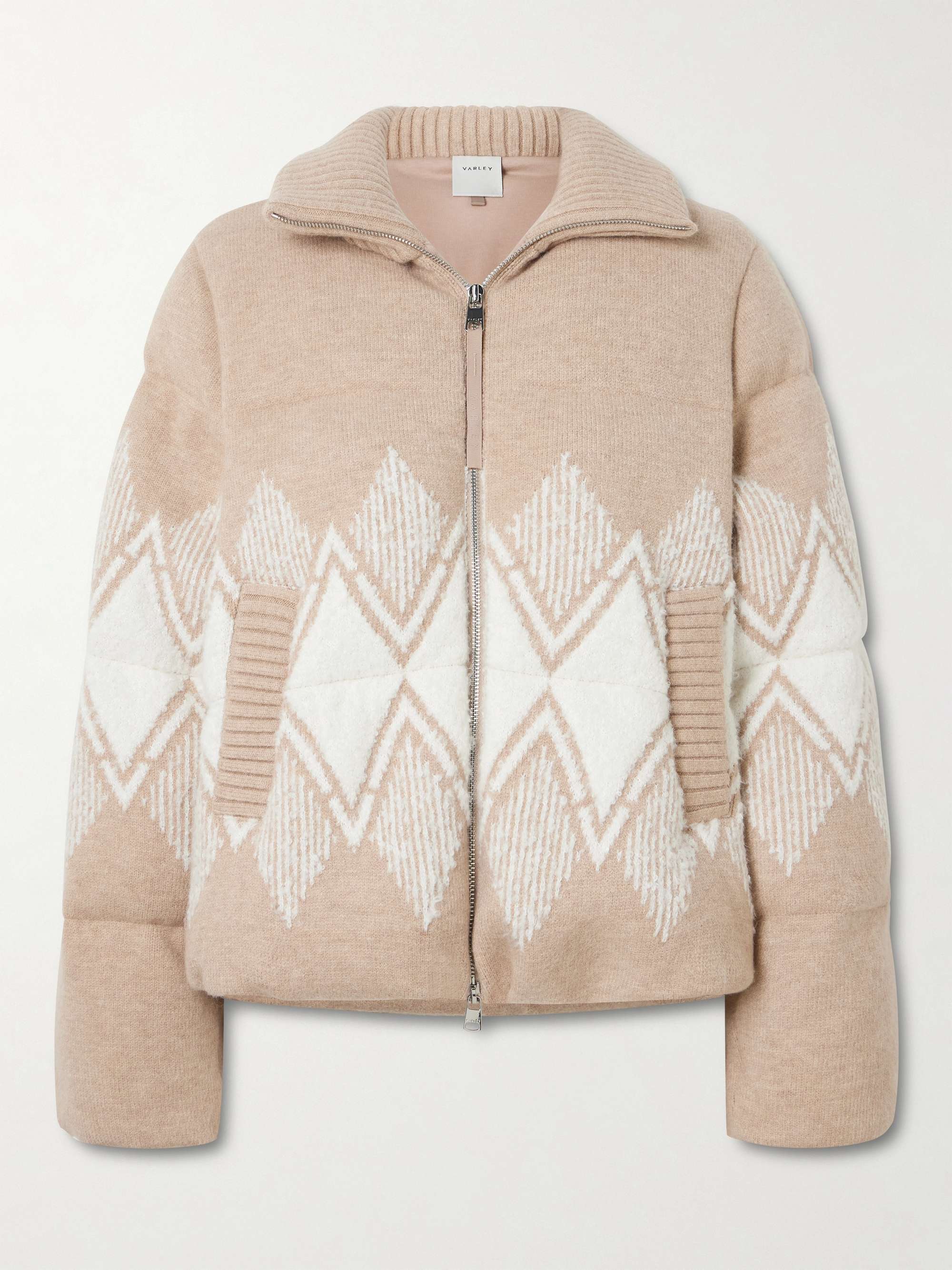 Belinda Padded Fair Isle Knitted Jacket