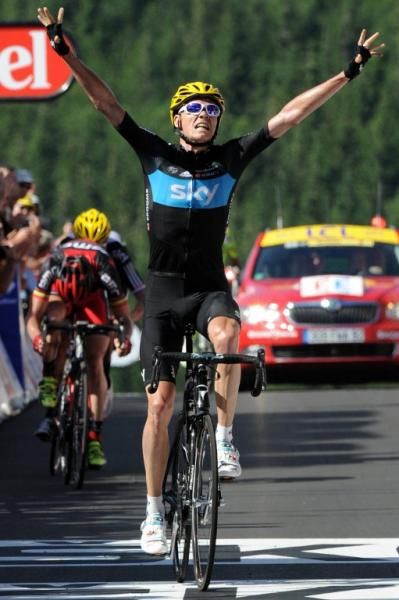 Chris Froome (Sky) powered to the win on La Planche des Belles Filles