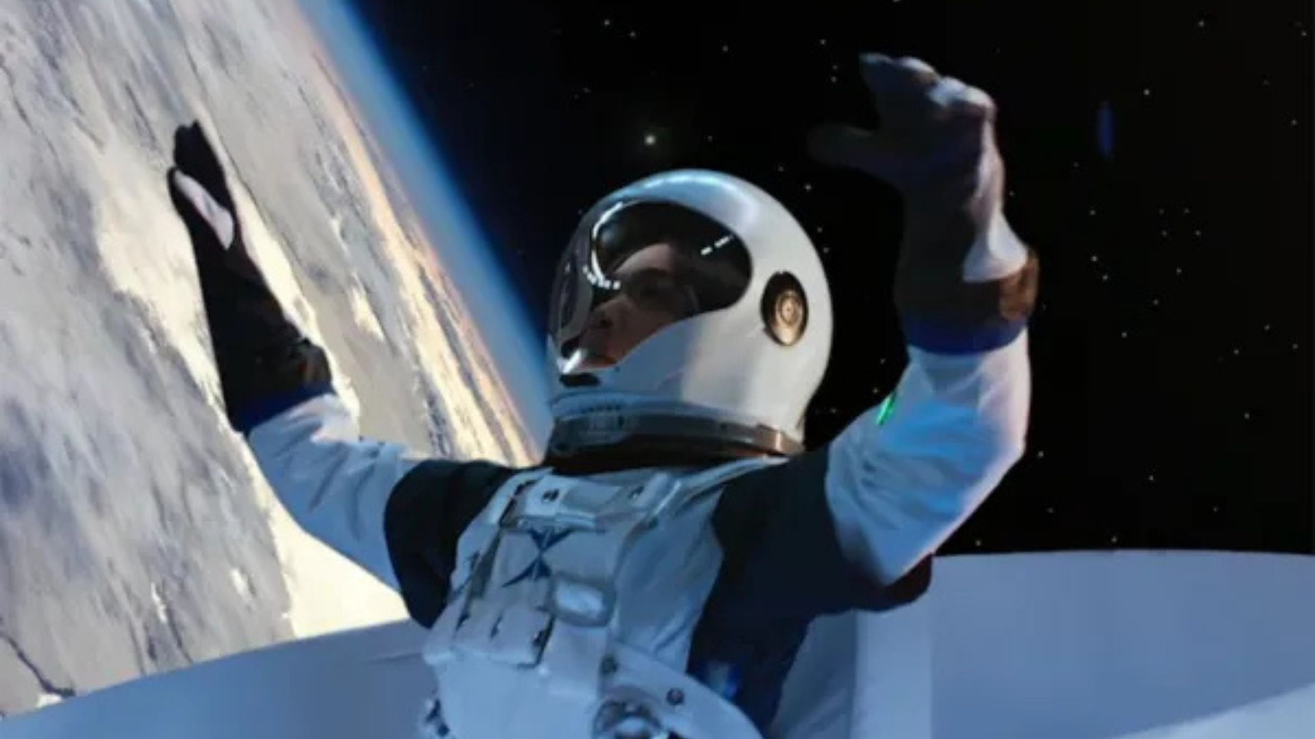 Angela Bassett floats through space