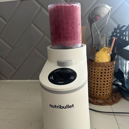 Nutribullet Chill churning pink frozen yoghurt