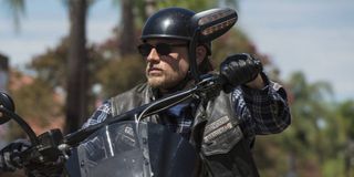 Charlie Hunnam as Jax Teller on Sons of Anarchy