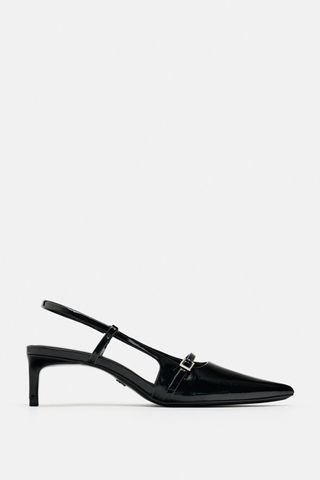 ZARA, Slingback Shoes With Buckled Strap