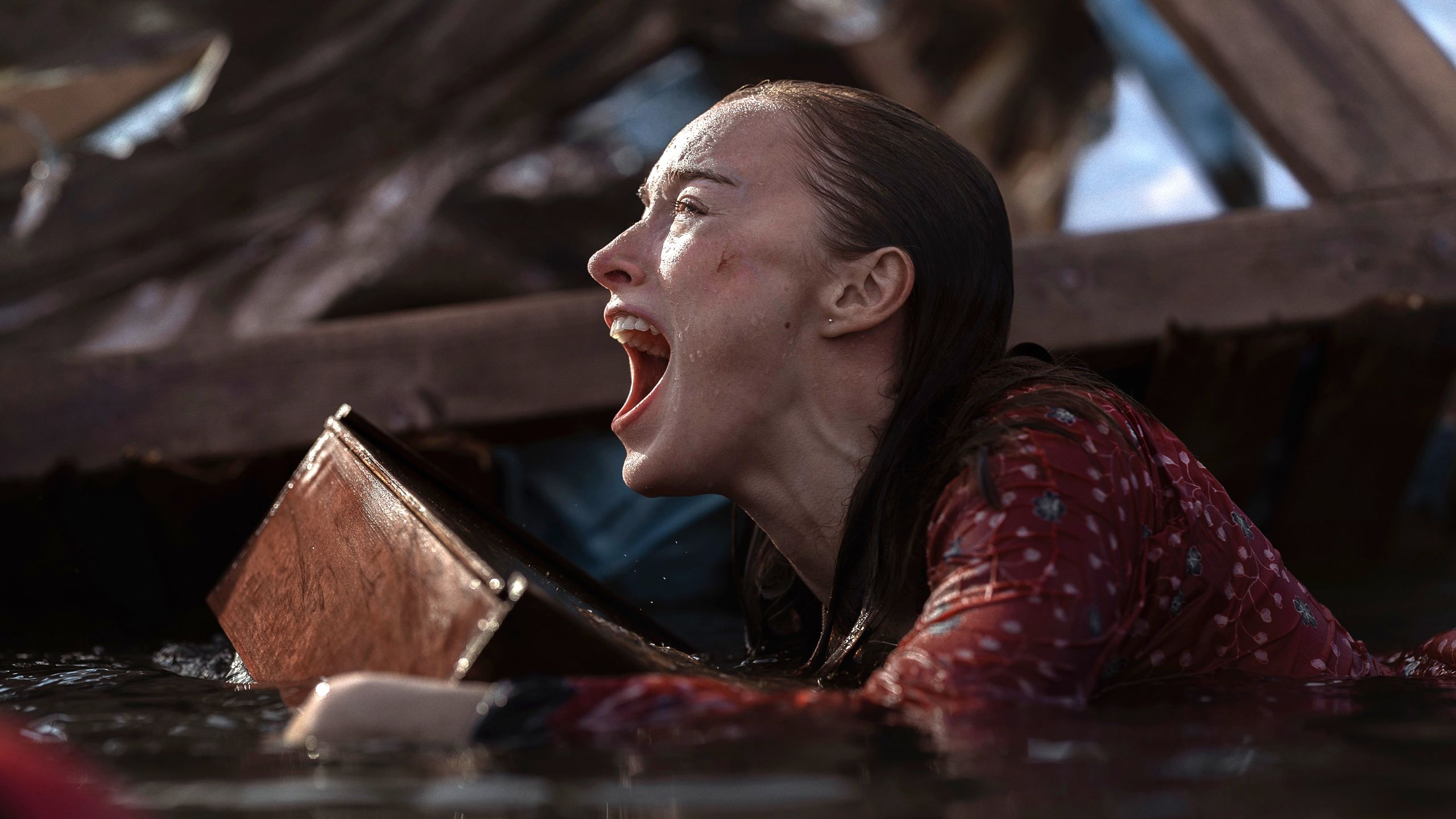 Netflix just dropped a new shark movie with a 'Bridgerton' star — but this survival thriller is dead in the water