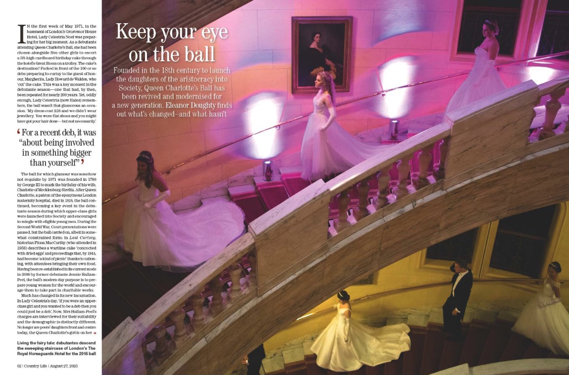 Magazine spread from Country Life 27 August 2025