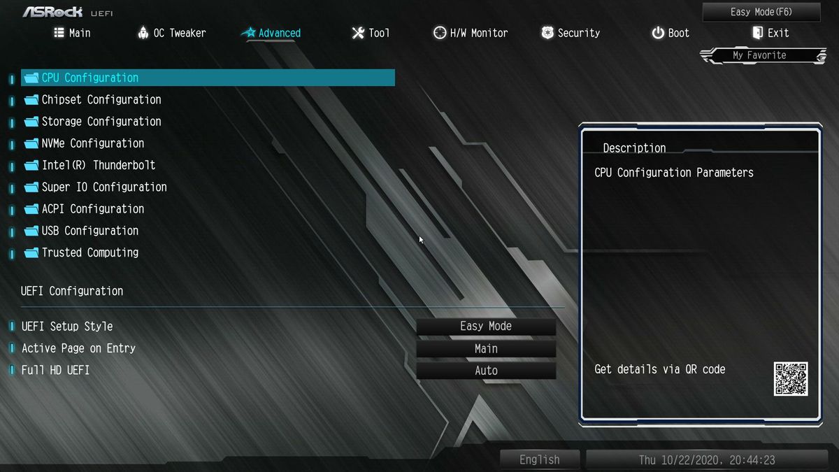 ASRock Z490M Pro4 BIOS