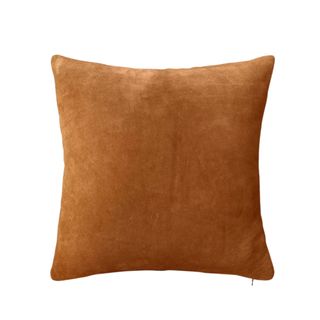 A square orange cushion