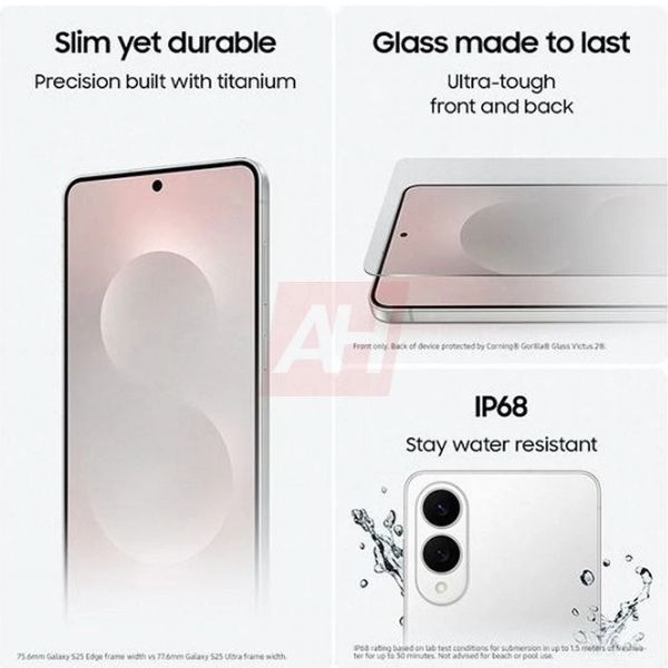 Galaxy S25 Edge press material leak