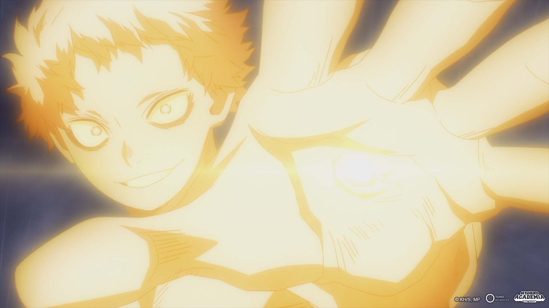 A hero using their quirk in My Hero Academia season 8