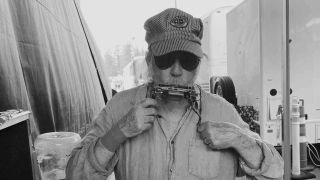 Neil Young backstage