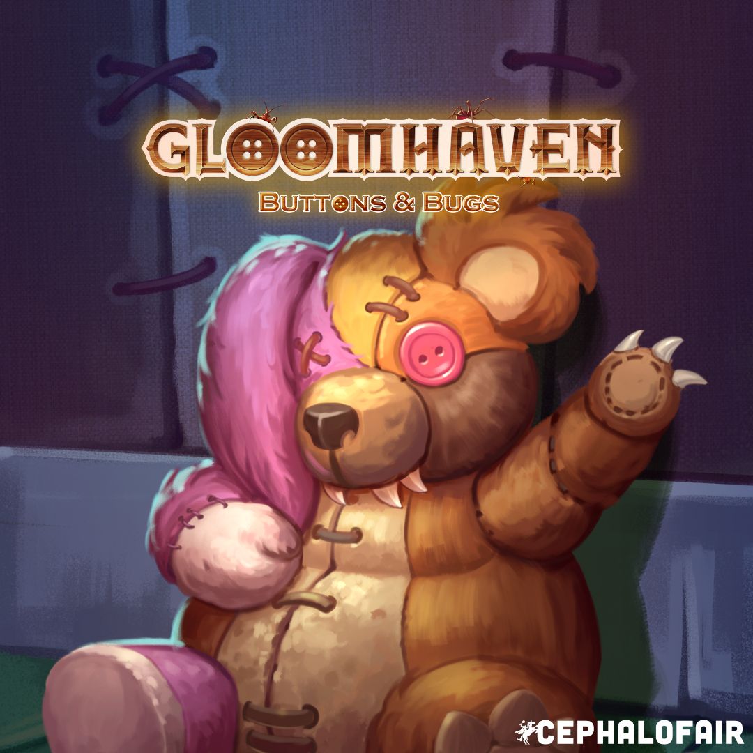 Character art from Gloomhaven: Buttons &amp; Bugs