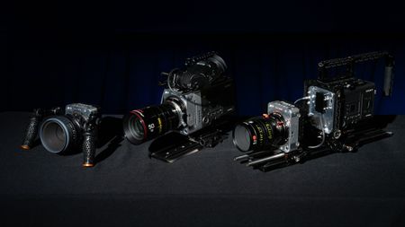The Sony Rialto with the Venice 2 system on a black background