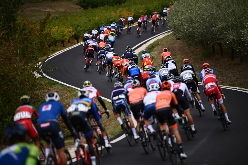 The early laps at the World Championships in Imola