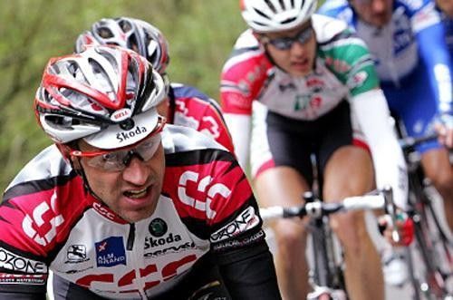 Jens Voigt (CSC) leads the early break