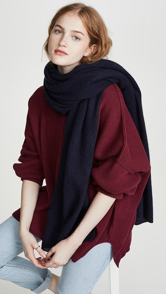 White &amp; Warren Cashmere Travel Wrap Scarf
