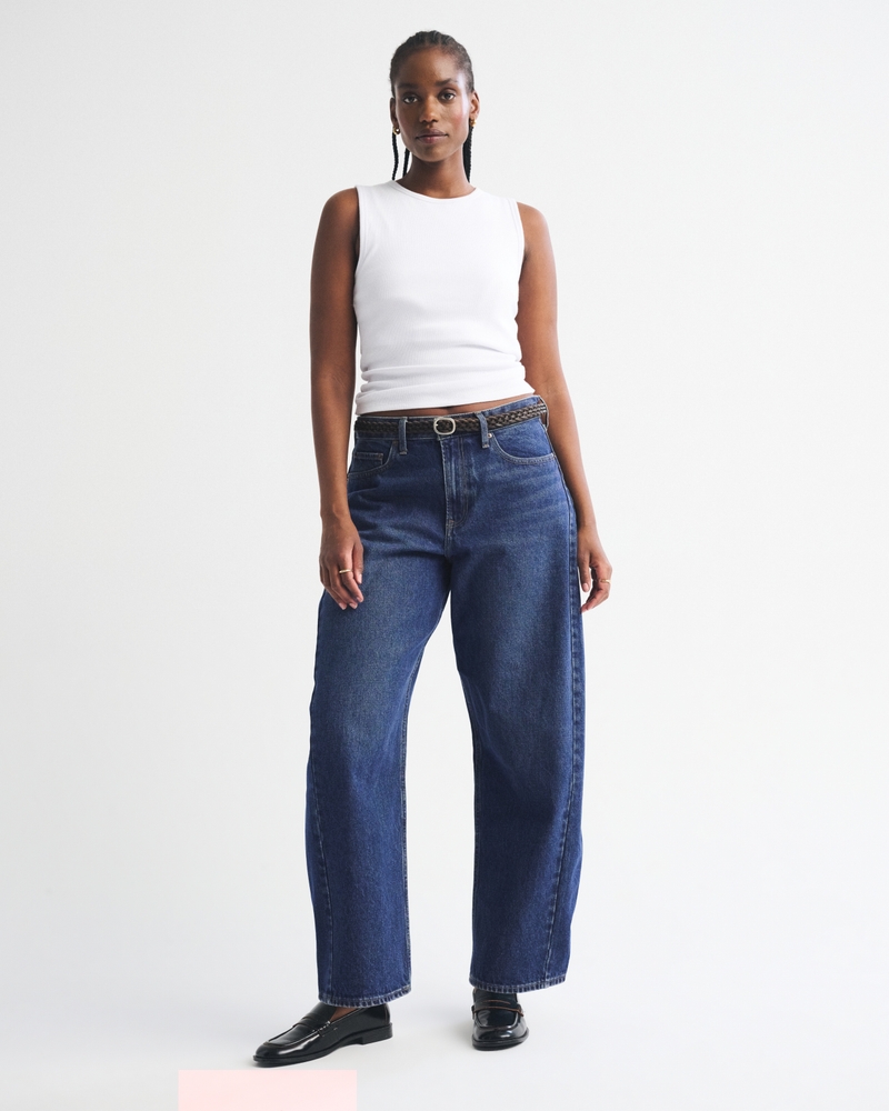 Curve Love Mid Rise Barrel Jean
