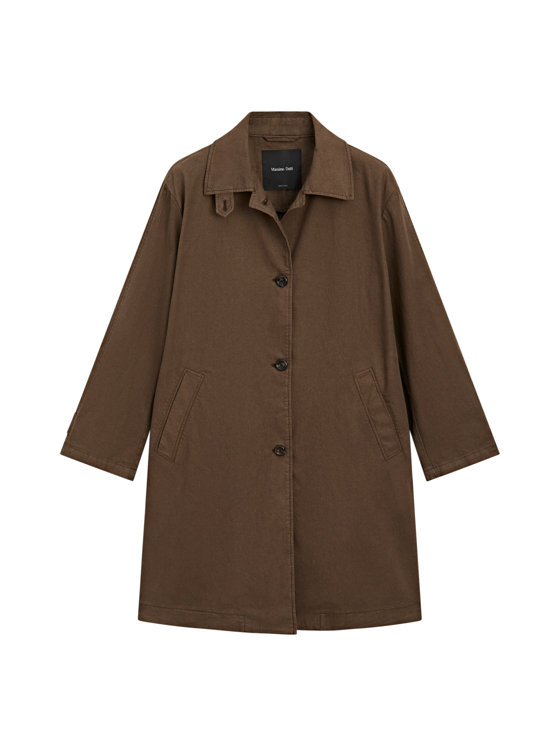 Cotton Blend Trench Coat
