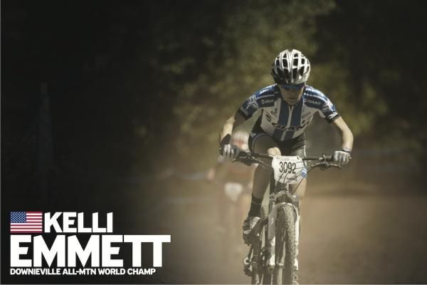 Cross country and marathon racer Kelli Emmett is the sole female member of the Giant Factory Racing team