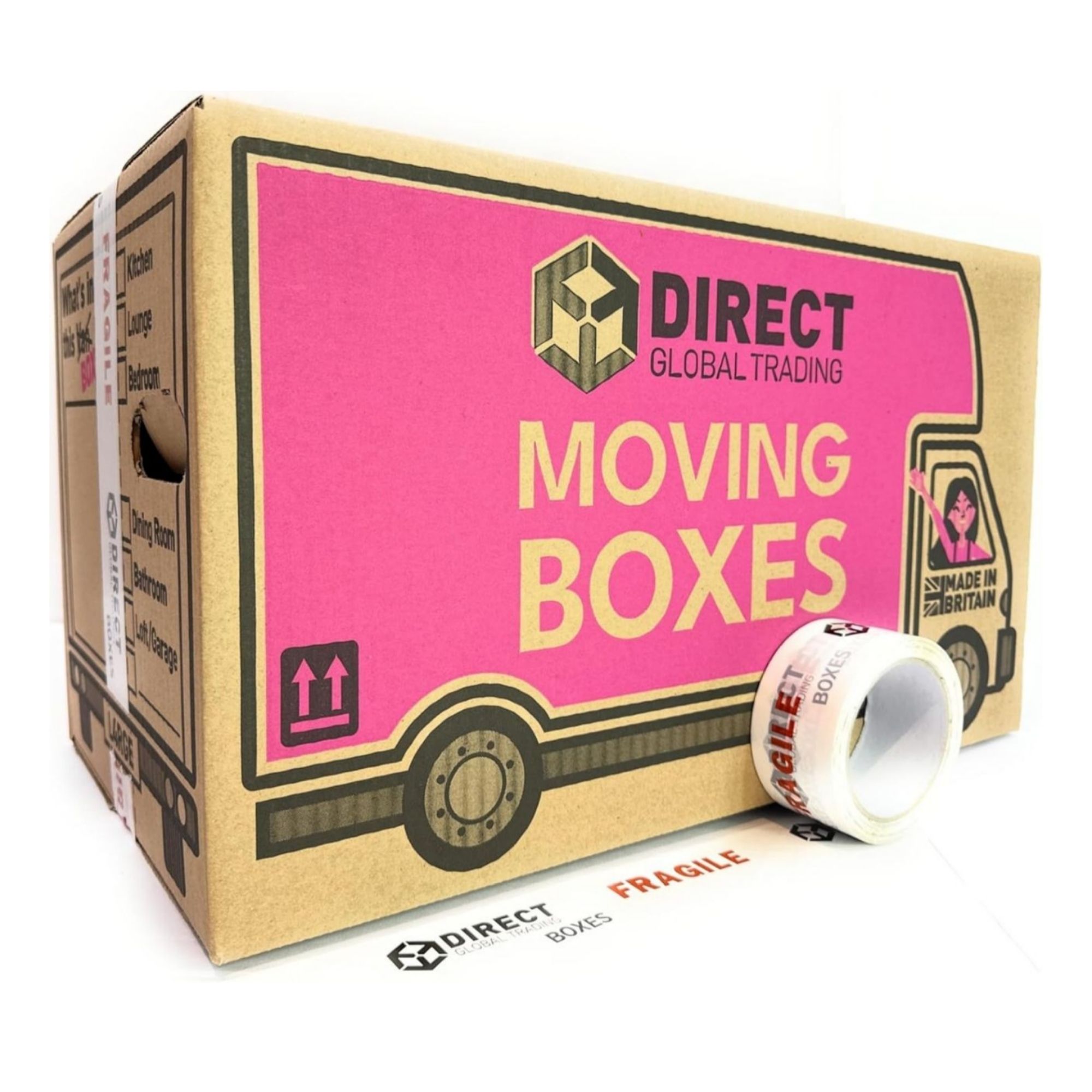 25 Strong Large Cardboard Packing Boxes
