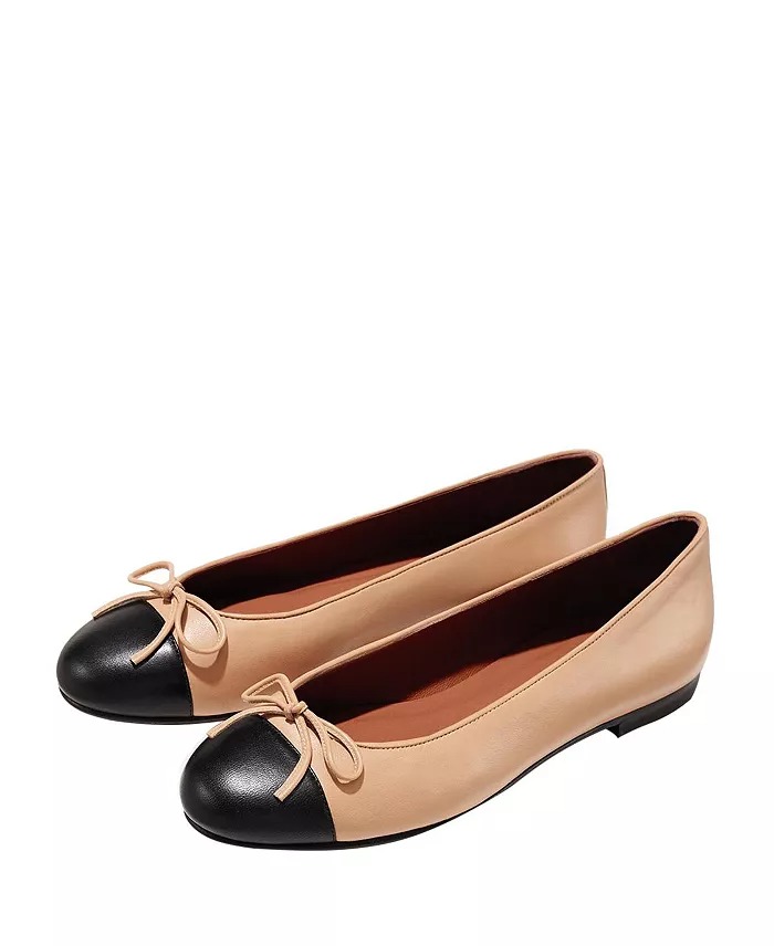 Margaux, The Cap-Toe Demi Flats