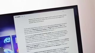 Asking Copilot to predict the outcome of the Europa League final based on this season's data.