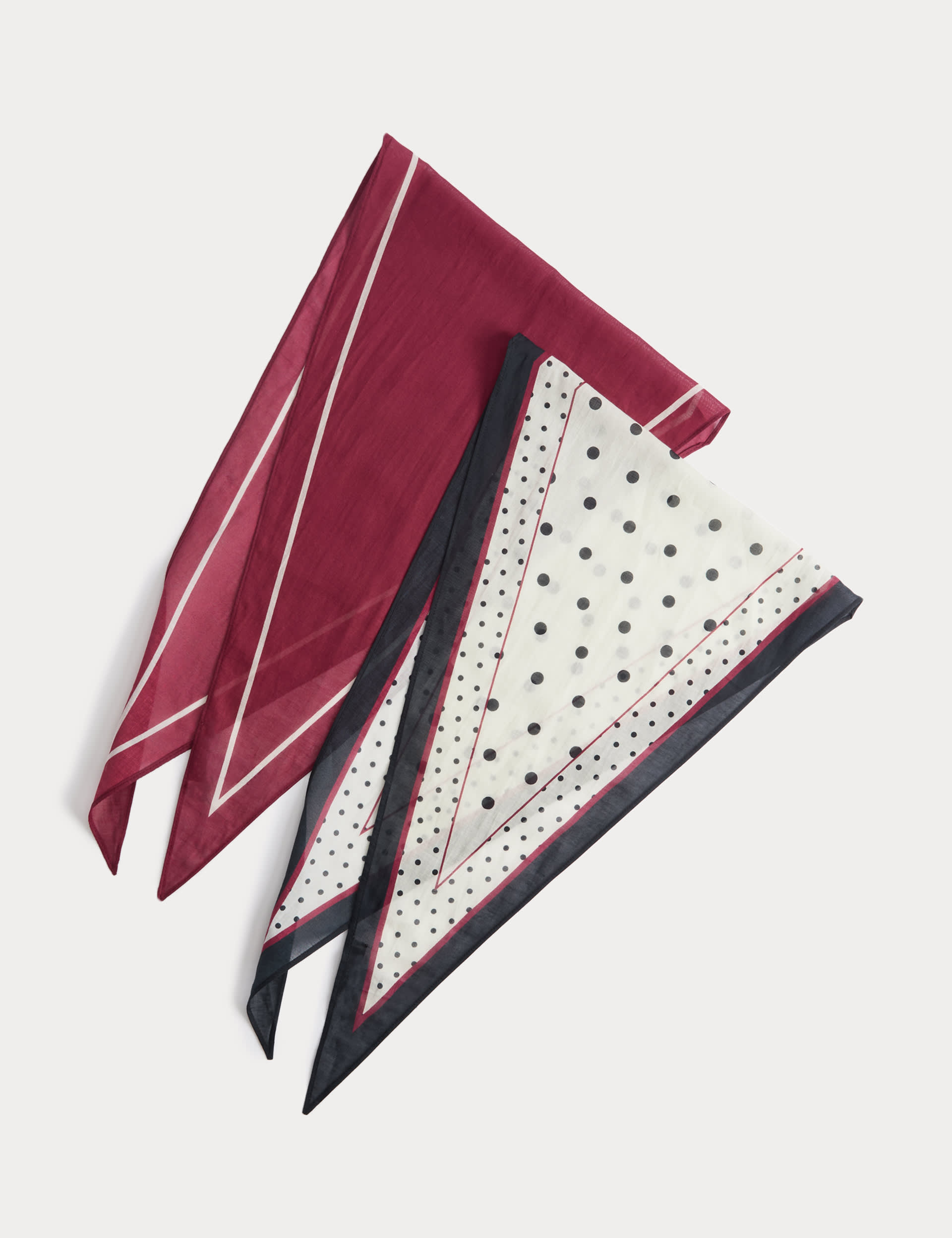 2 Pack Pure Cotton Printed Headscarves