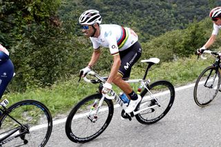Alejandro Valverde on Stage 16 of the 2019 Vuelta a Espana