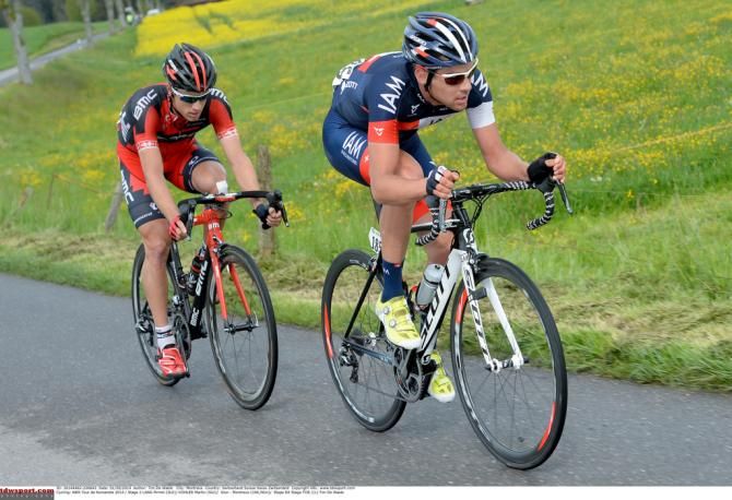 Pirmin Lang (IAM Cycling) and Martin Kohler (BMC)