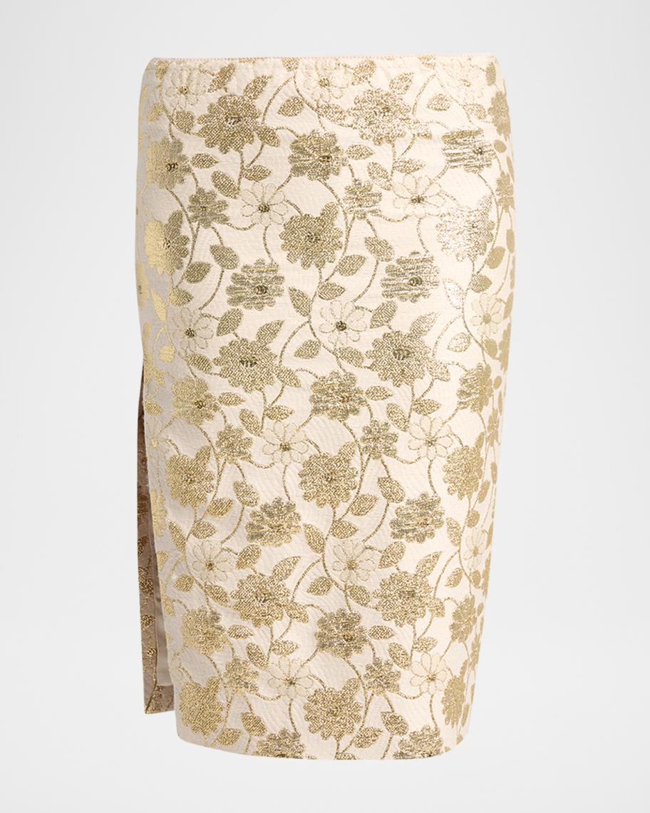 Brocade Midi Skirt