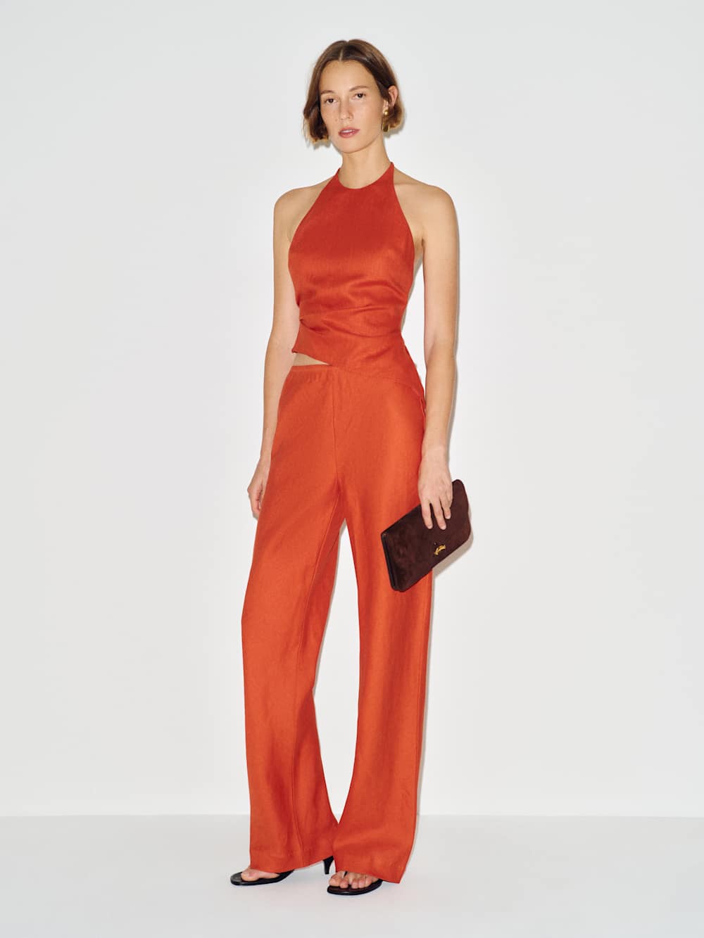Gale Linen Mid Rise Pant