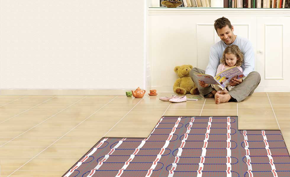 Warmup sticky mat underfloor heating