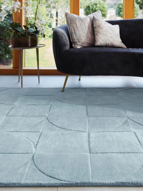 Penny Rug Steel Blue