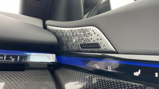 Bowers & Wilkins speaker grille in the BMW 5 Series