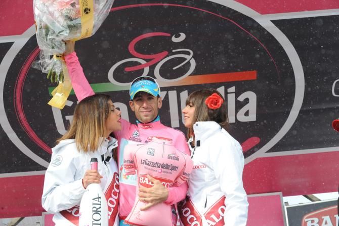 Vincenzo Nibali (Astana) on the podium