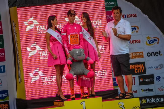 Maciej Paterski (CCC Polsat Polkowice) in the mountains jersey at Tour of Poland
