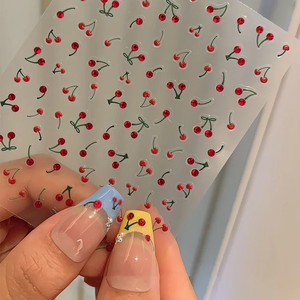 cherry nail art stickers