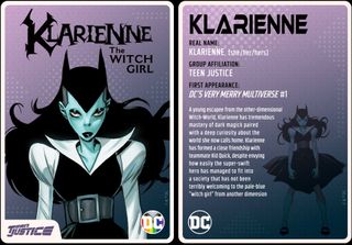 Klarienne ("the Witch Girl") — she/her/hers in Multiversity: Teen Justice