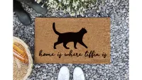 Personalised Pet Cat Doormat Gift For Home, one of w&h's picks for Christmas gifts for dog lovers