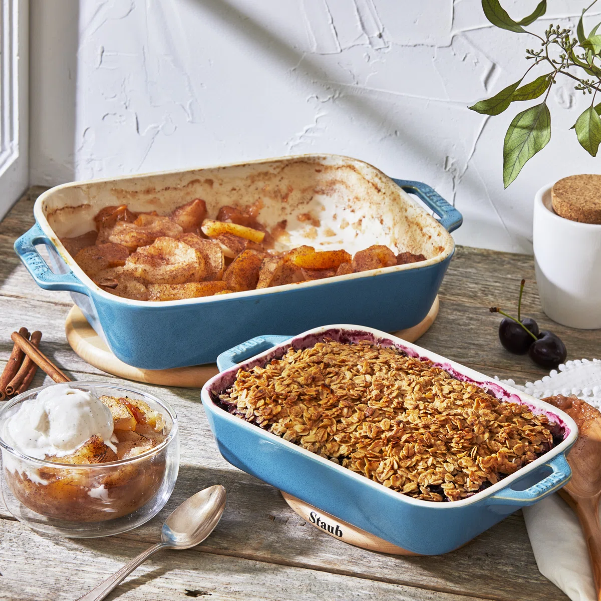 Staub baking dishes baking crumble