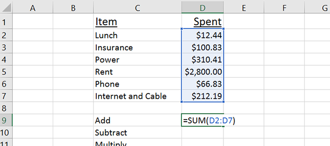 how-to-add-subtract-multiply-or-divide-multiple-cells-in-excel