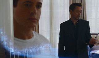 Tony Stark using B.A.R.F. tech in Captain America: Civil War