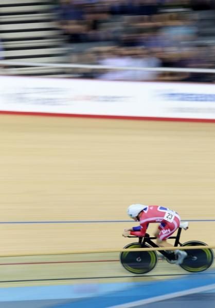Ben Swift on his omnium kilo ride