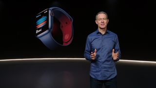 Apple's Jeff Williams unveils the Apple Watch Series 6 in September 2020.
