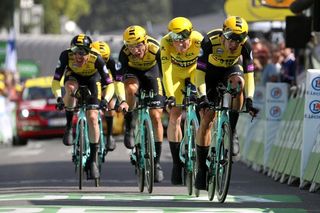 Jumbo-Visma win the time trial at the Tour de France