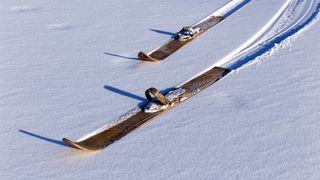 hunting skis on snow