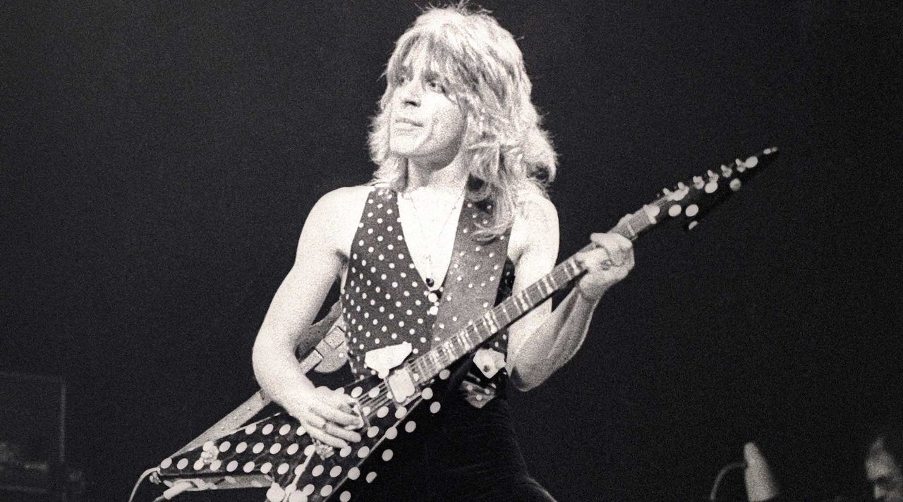 Randy Rhoads performs live with Ozzy Osbourne